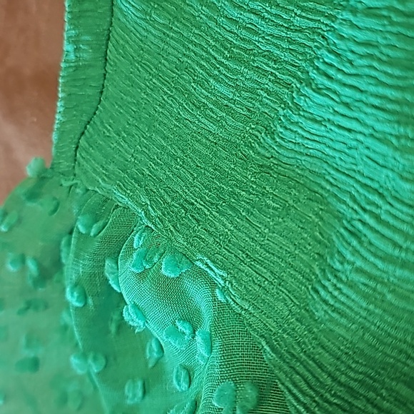 Puff sleeve top Christmas green - Picture 6 of 6